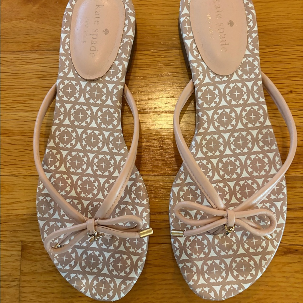 Kate Spade Blush Bow Sandals